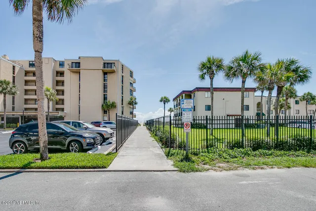 a house view with a garden space
