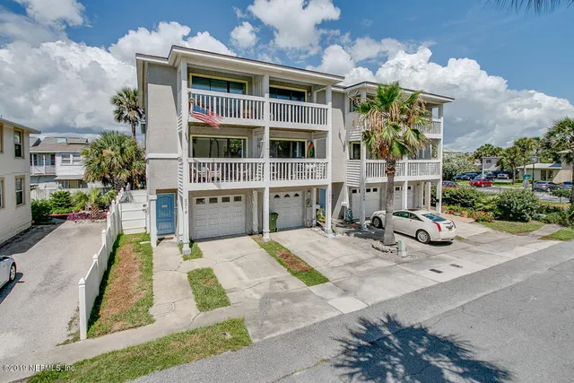 a front view of multi story residential apartment building