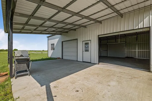 a view of a car garage