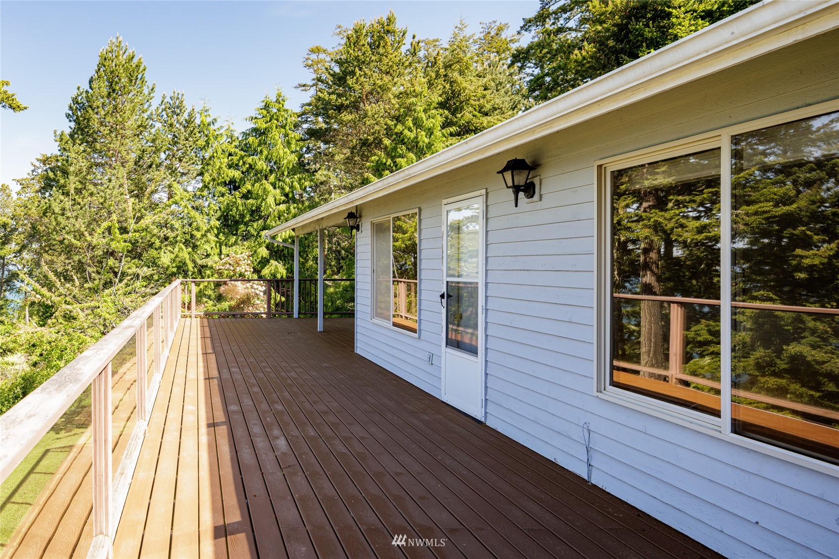 1384 Channel Road Lopez Island, WA 98261 - Photo 24 of 40 a view of a house with a balcony