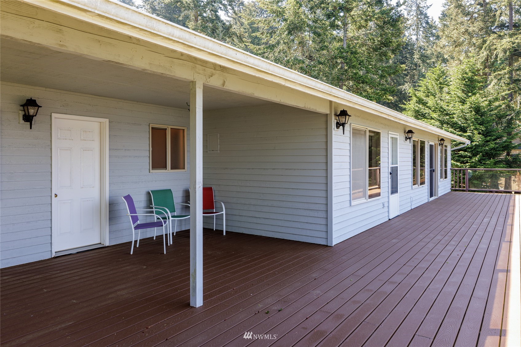 1384 Channel Road Lopez Island, WA 98261 - Photo 26 of 40 a view of a chair in the balcony