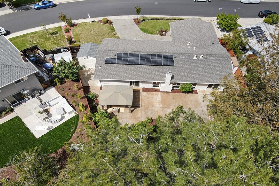 637 Laird Lane Lafayette, CA 94549 - Photo 42 of 44 an aerial view of a house with yard swimming pool and outdoor seating