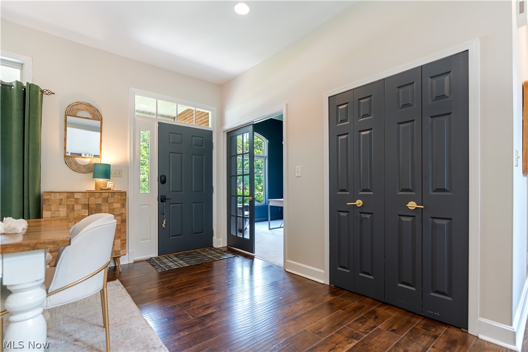 3228 Bancroft Road Akron, OH 44333 - Photo 14 of 50 Foyer entrance with dark hardwood / wood-style floors