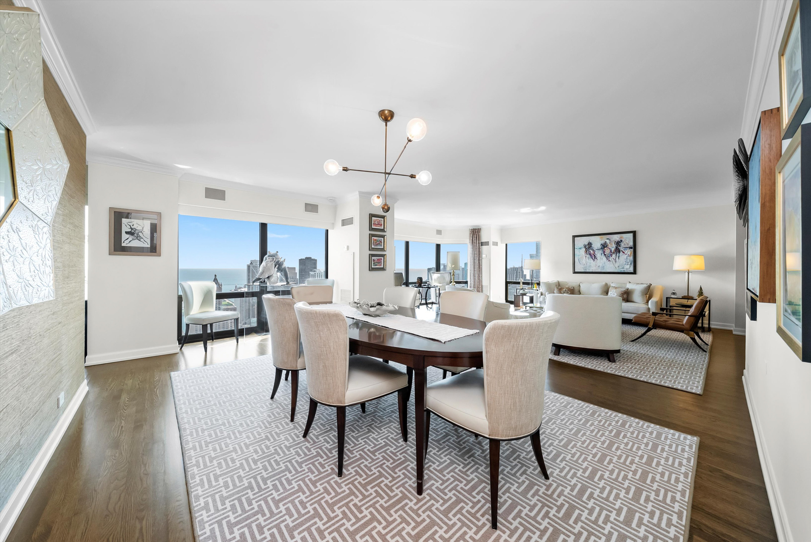 100 East Huron Street, Unit 4503 Chicago, IL 60611 - Photo 15 of 50 a view of a dining room with furniture