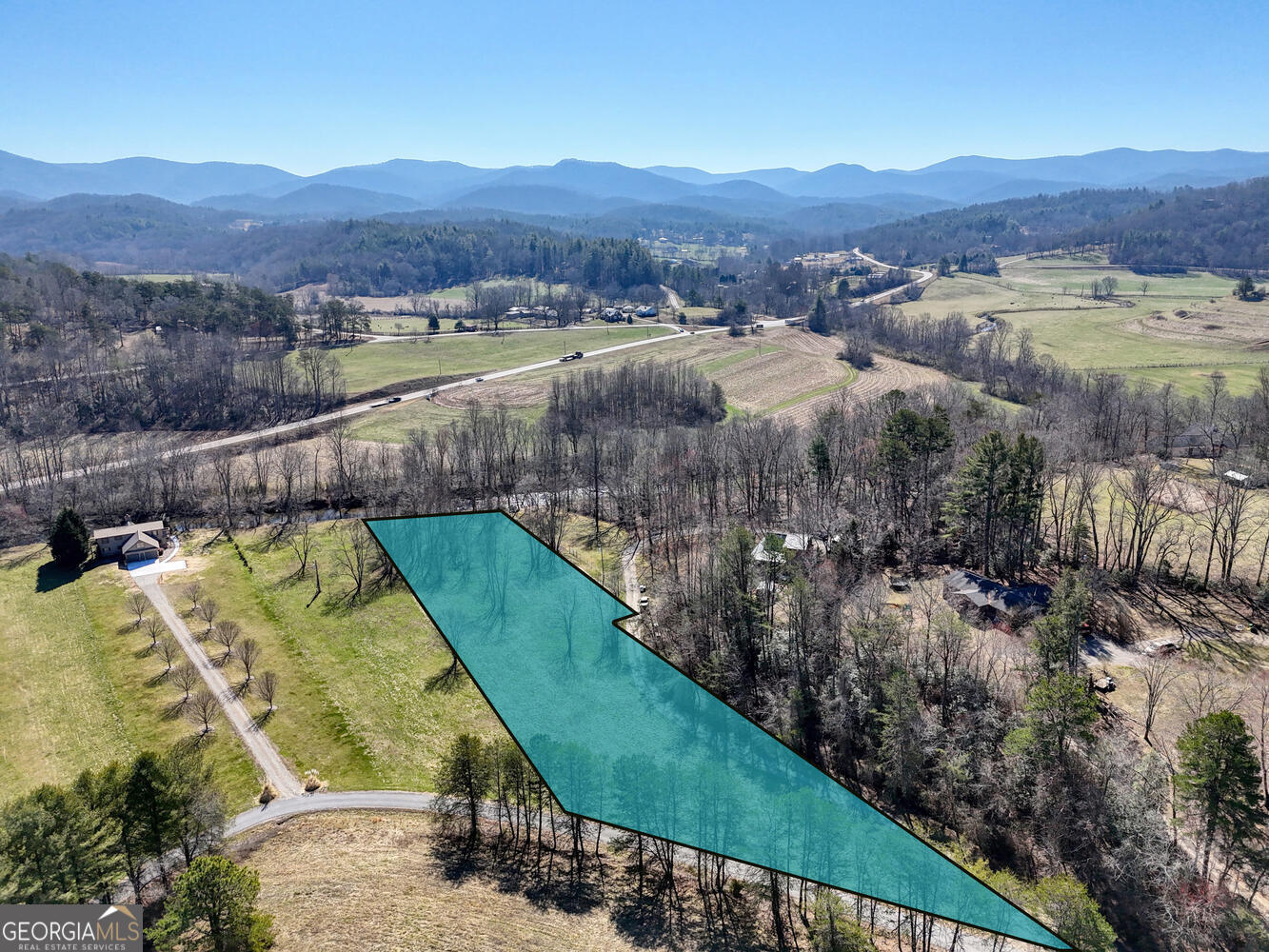 Lot 9 Riverside Blairsville, GA 30512 - Photo 25 of 35 a view of a lush green hillside and houses