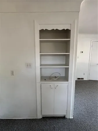 a close up view of a vanity in a bathroom