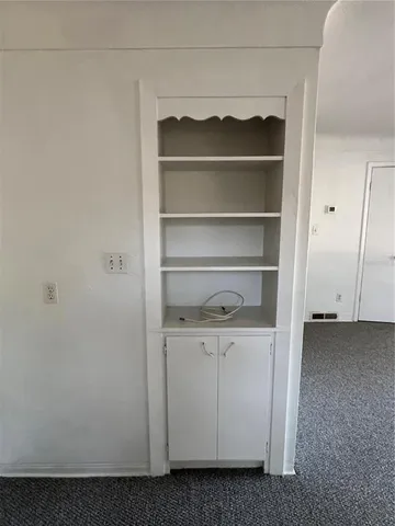 a close up view of a vanity in a bathroom
