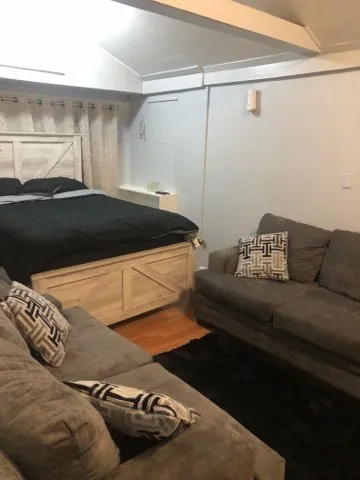 a living room with a couch