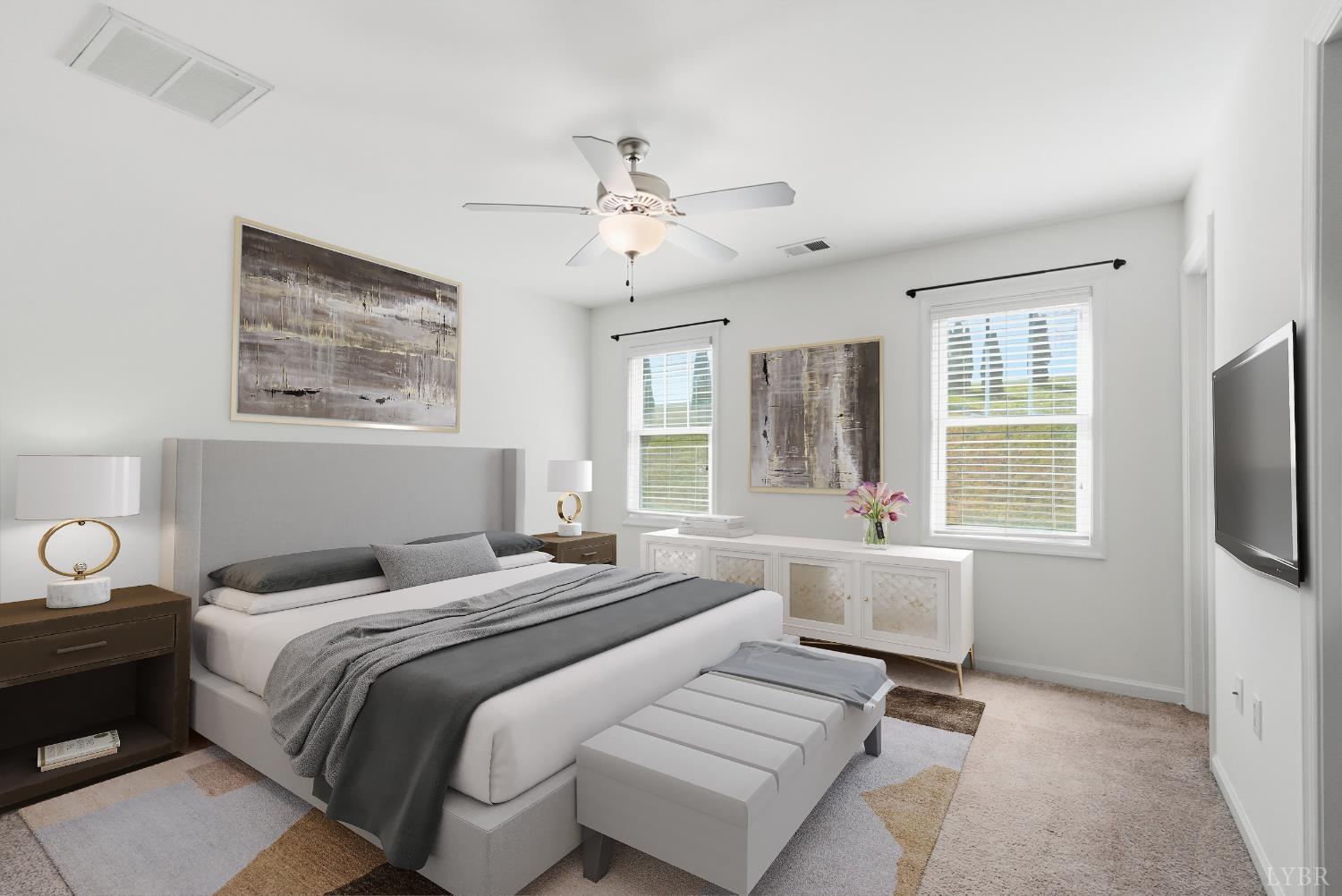 1057 Casley Way Forest, VA 24551 - Photo 12 of 27 a bedroom with a bed and a window