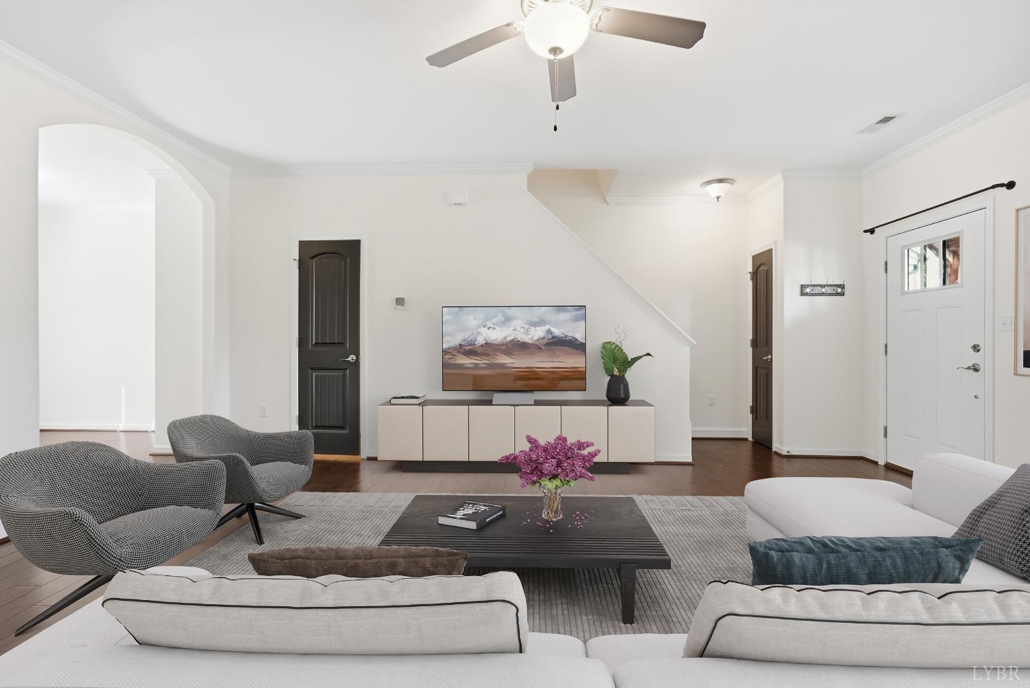 1057 Casley Way Forest, VA 24551 - Photo 5 of 27 a living room with furniture and kitchen view