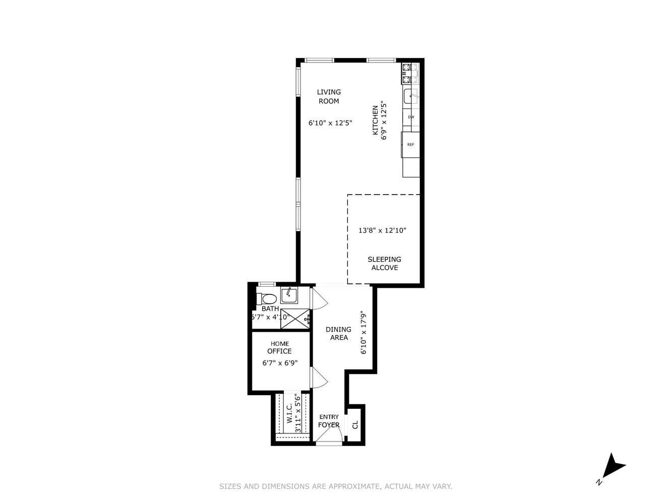 25 Indian Road, Unit 2A Manhattan, NY 10034 - Photo 11 of 11 a picture of floor plan