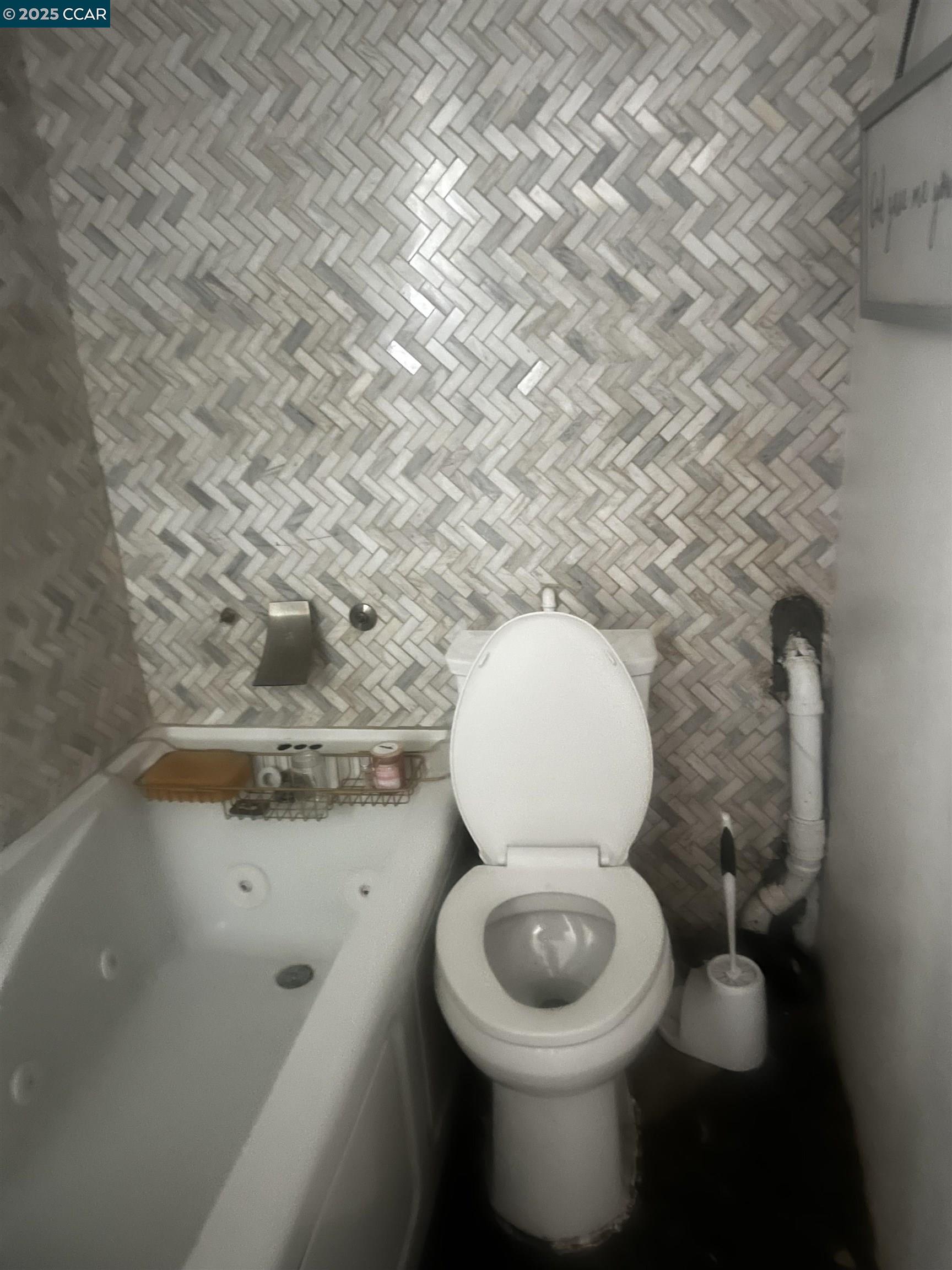 1161 64th Street Oakland, CA 94608 - Photo 32 of 34 a bathroom with a toilet and a sink