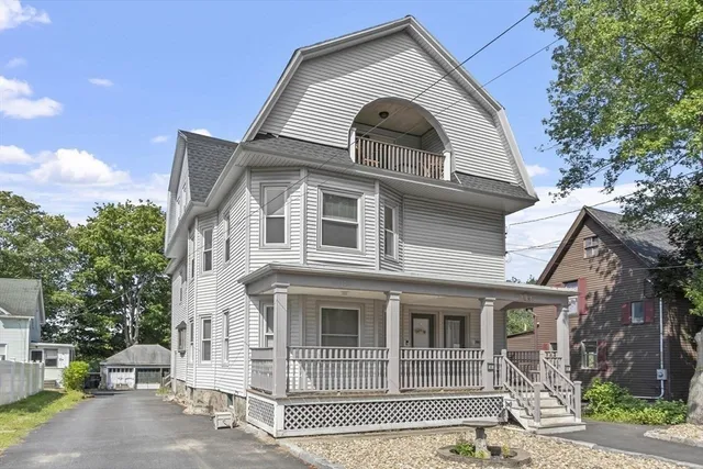 a front view of a house