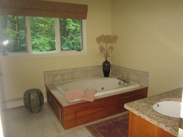 286 Sargent Road Boxborough, MA 01719 - Photo 28 of 29 a bath tub sitting in a bathroom next to a window