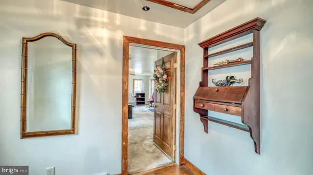 a room with furniture and a table