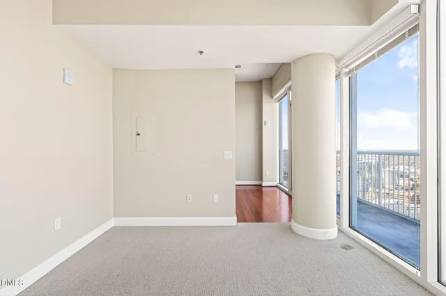 a view of an empty room