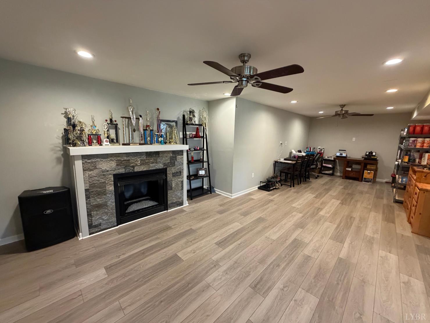 271 Pleasant Ridge Drive Madison Heights, VA 24572 - Photo 21 of 52 a living room with furniture and a fireplace