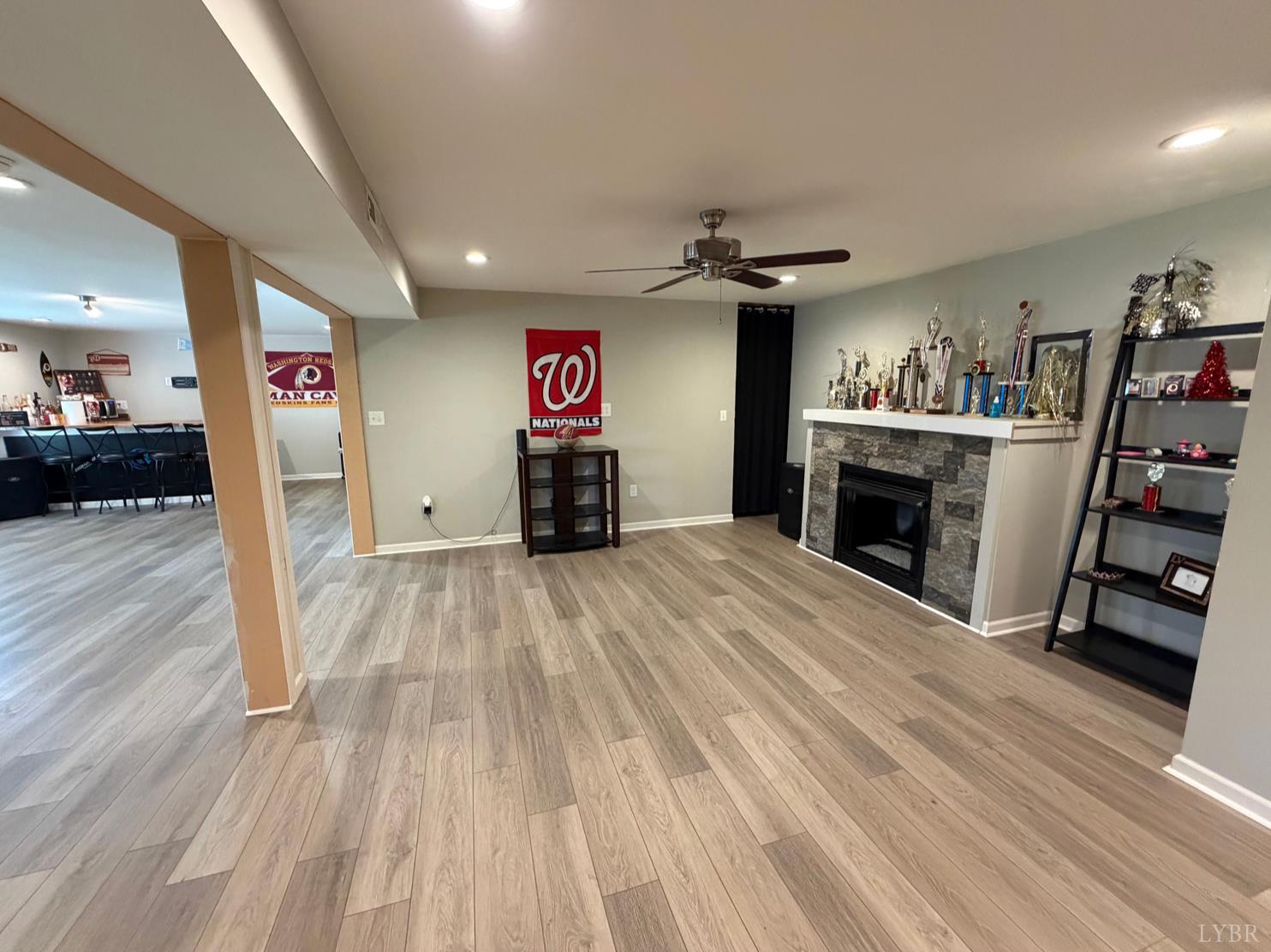 271 Pleasant Ridge Drive Madison Heights, VA 24572 - Photo 22 of 52 a view of living room with furniture and a fireplace