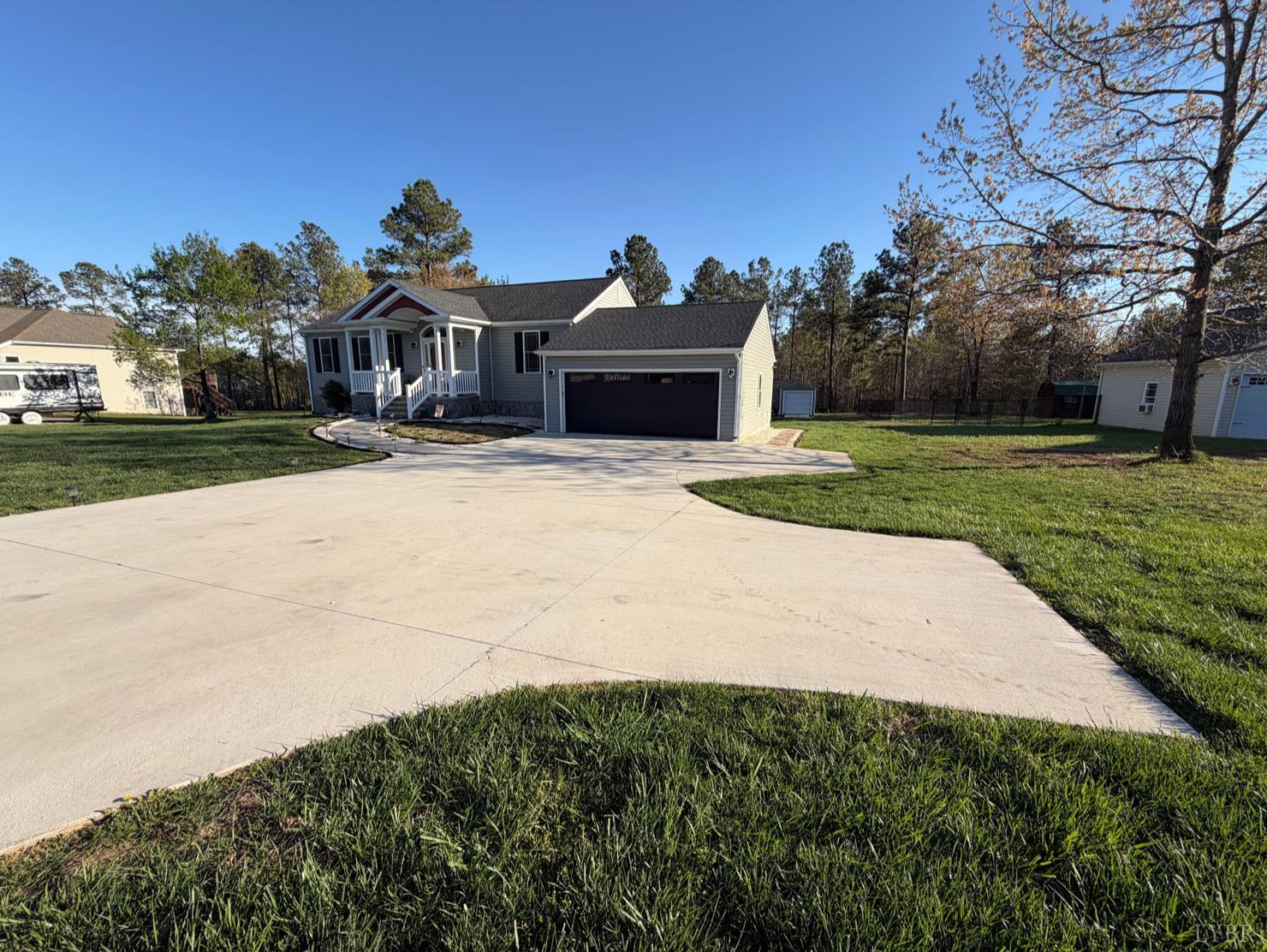 271 Pleasant Ridge Drive Madison Heights, VA 24572 - Photo 51 of 52 a front view of a house with a yard