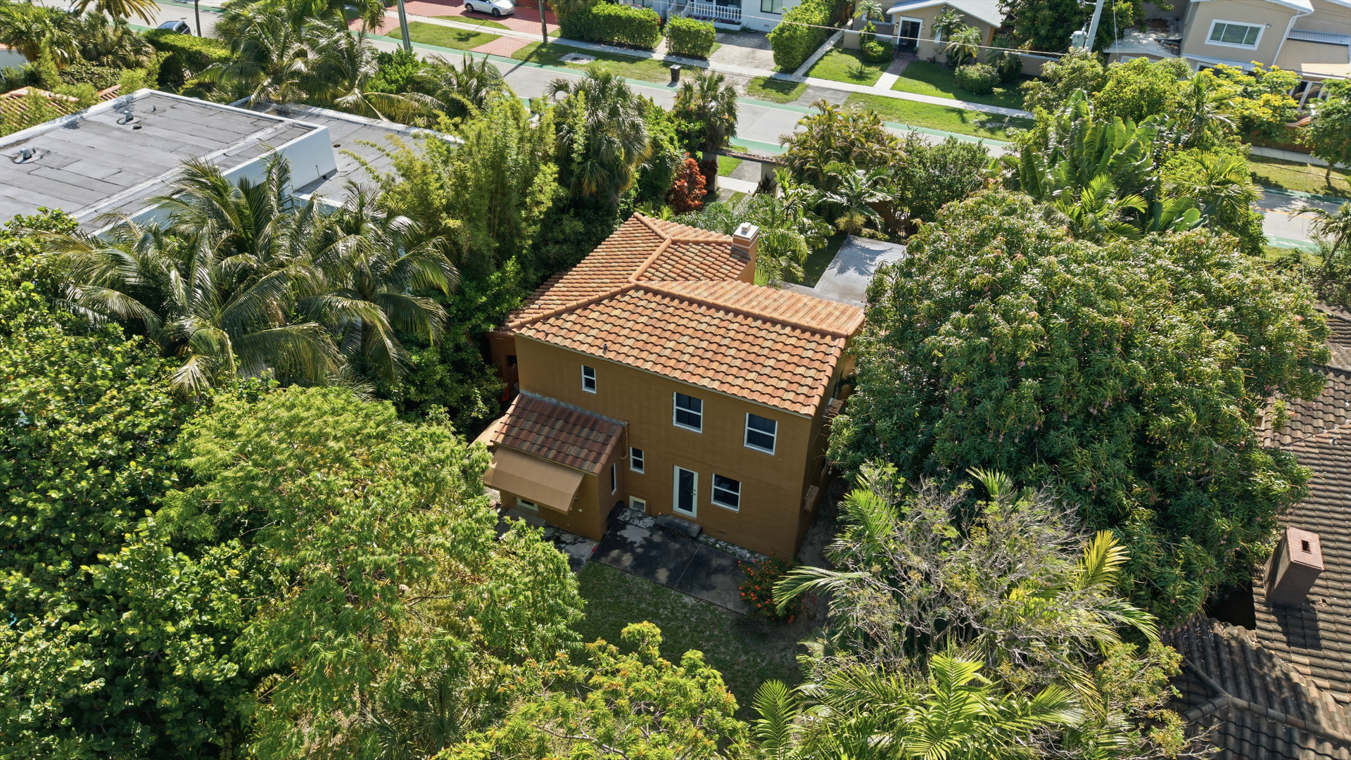 3716 Prairie Avenue Miami Beach, FL 33140 - Photo 7 of 20 a view of a backyard with plants