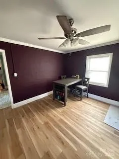 a room with furniture and a window