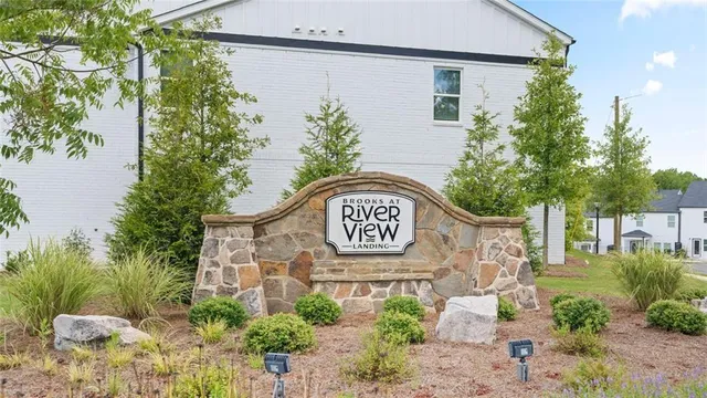 a sign on the side of a building