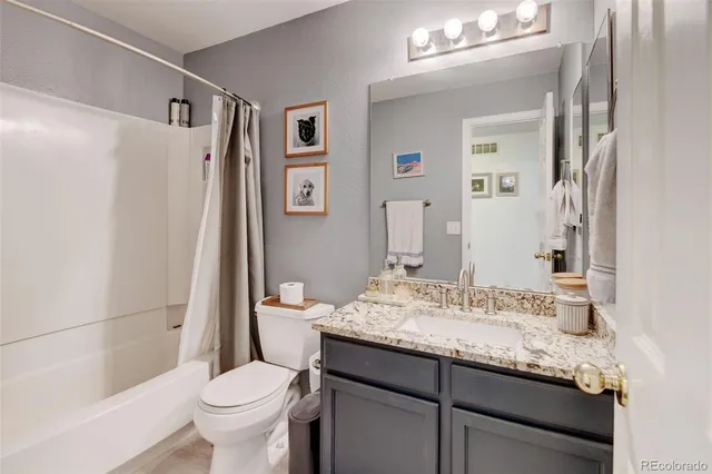 a view of roof deck with patio