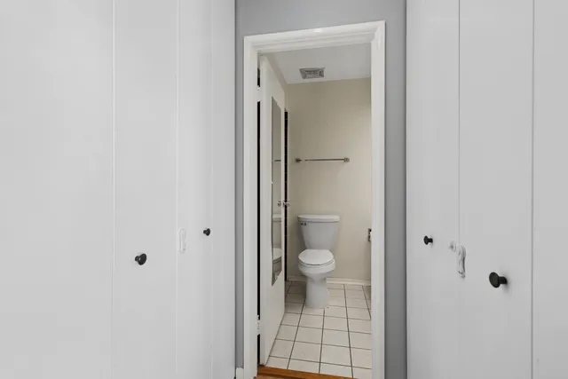 a bathroom with a toilet
