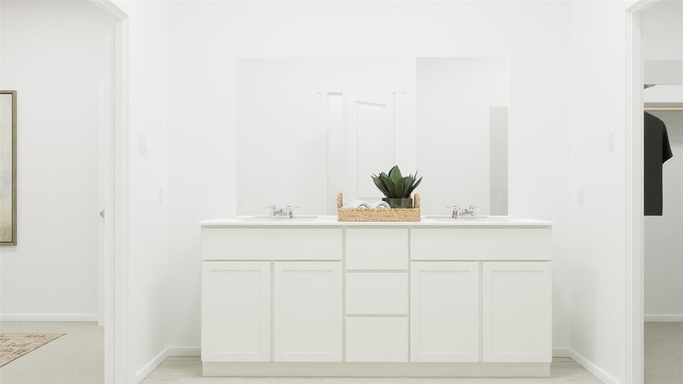 196 Seabreeze Street Kyle, TX 78640 - Photo 29 of 34 a bathroom with a sink and mirror