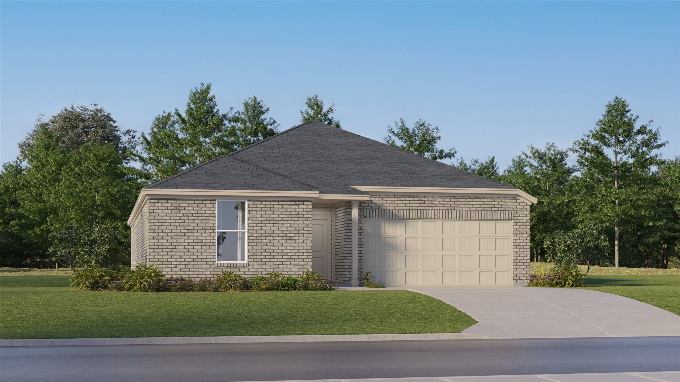 196 Seabreeze Street Kyle, TX 78640 - Photo 3 of 34 a front view of a house with a yard