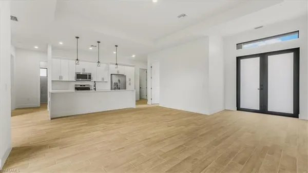 a view of an empty room