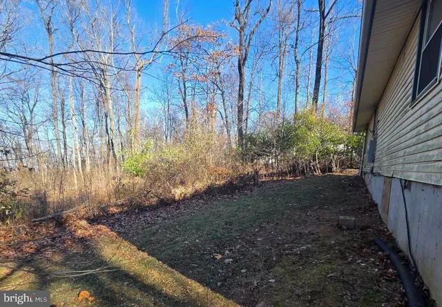 a backyard of a house