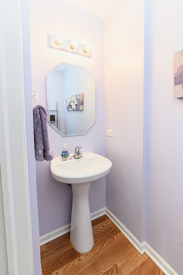604 Springbrook Trail North Oswego, IL 60543 - Photo 11 of 22 a bathroom with a sink and mirror