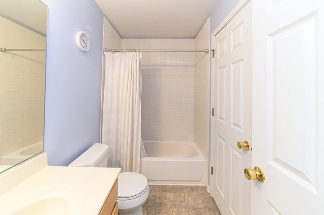 604 Springbrook Trail North Oswego, IL 60543 - Photo 16 of 22 a bathroom with a toilet and a bathtub
