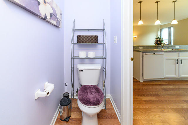 604 Springbrook Trail North Oswego, IL 60543 - Photo 10 of 22 a bathroom with a sink and a mirror