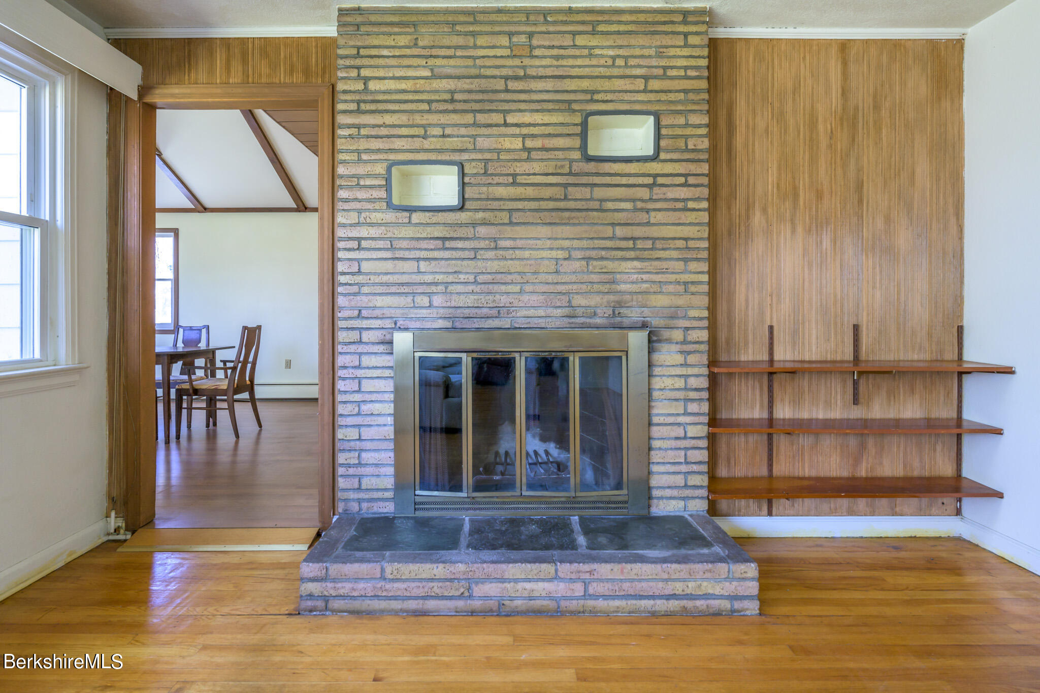 30 Partridge Road Pittsfield, MA 01201 - Photo 7 of 25 Living room wood fireplace