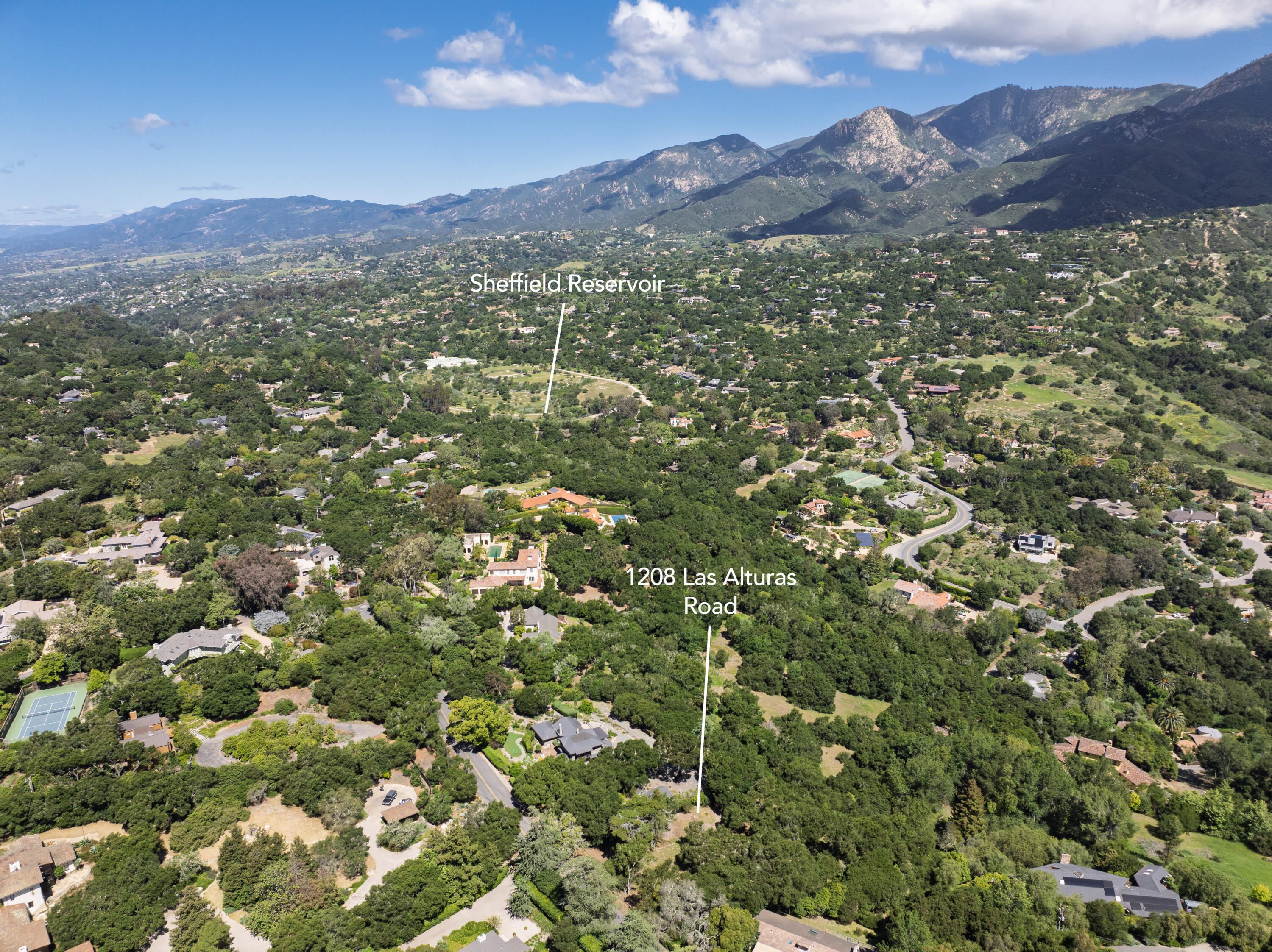 1208 Las Alturas Road Santa Barbara, CA 93103 - Photo 6 of 8 a view of a city with mountain