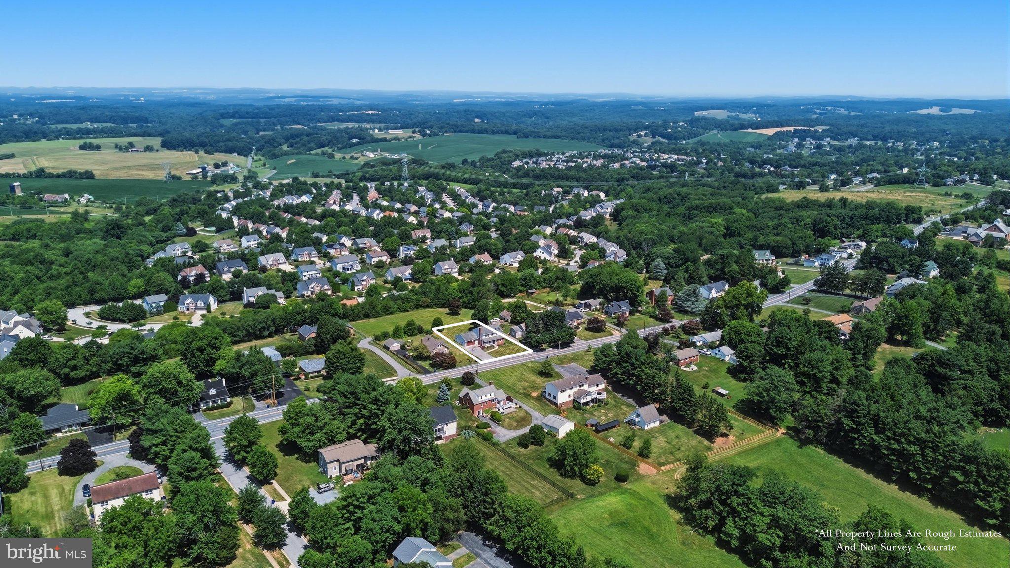 1002 North Main Street Mount Airy, MD 21771 - Photo 7 of 15 Aerial View of Beautiful Mount Airy