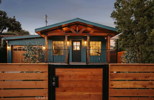 a view of a bench in a yard