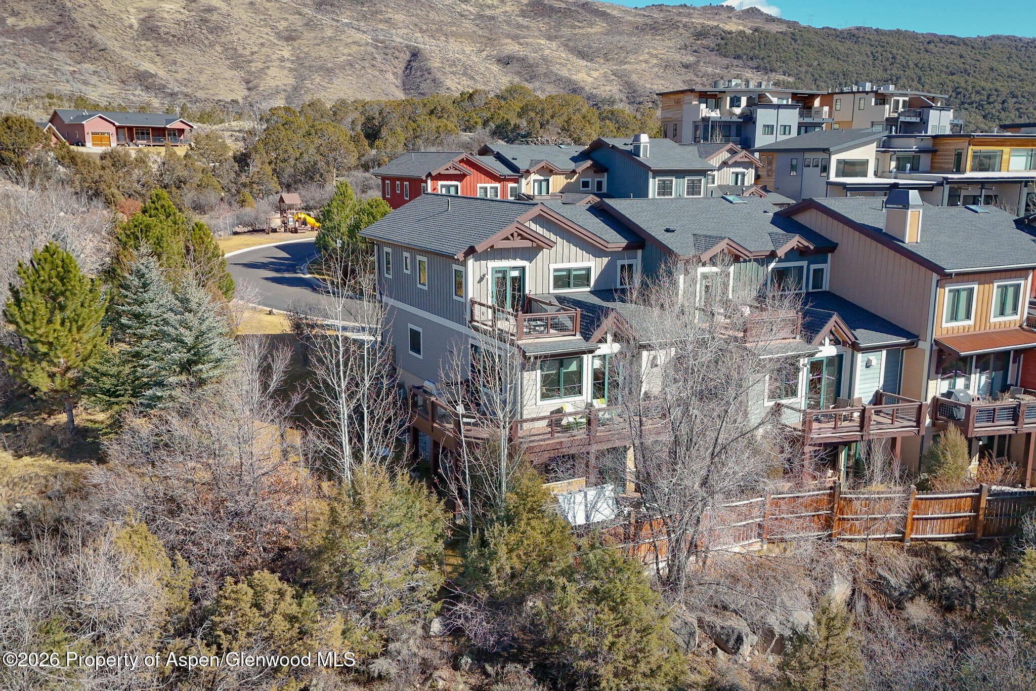 219 Overlook Ridge Basalt, CO 81621 - Photo 28 of 34 an aerial view of a residential apartment building with a yard