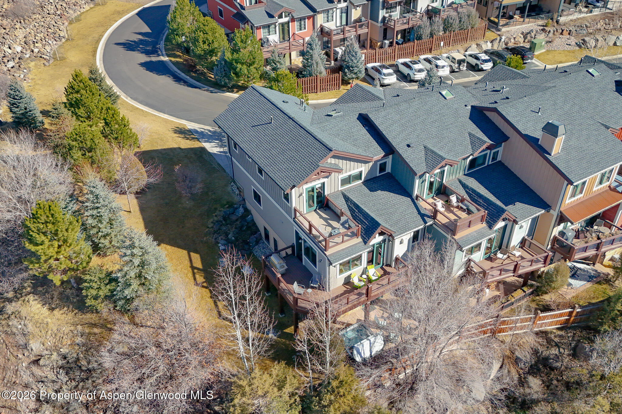219 Overlook Ridge Basalt, CO 81621 - Photo 31 of 34 an aerial view of a house with a yard and trees