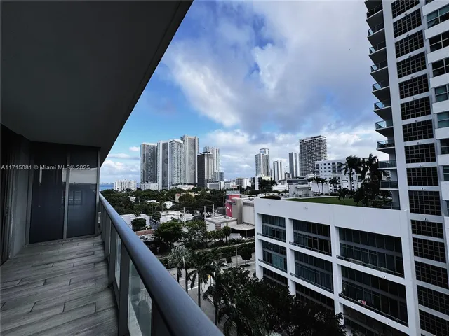 a view of a city from a balcony