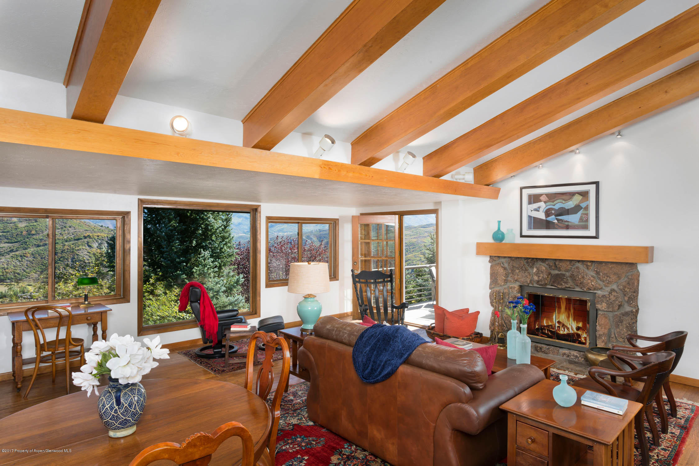 838 Sinclair Road Snowmass Village, CO 81615 - Photo 3 of 30 Living Room with Views Across Valley