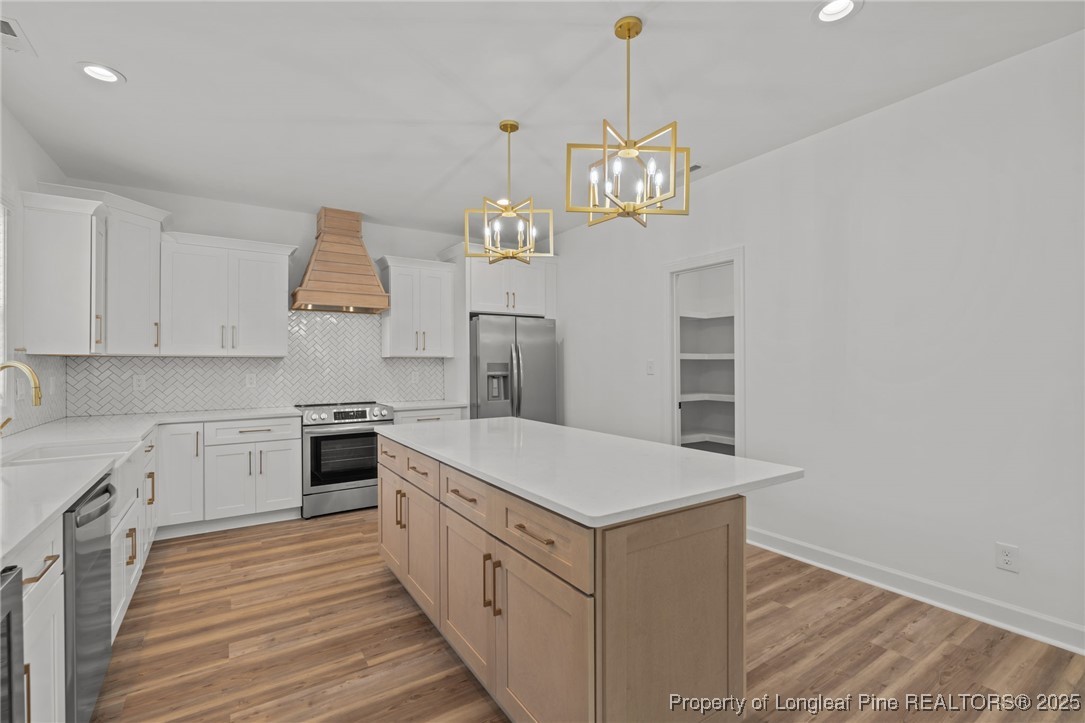 58 Magnolia Grv Way Cameron, NC 28326 - Photo 6 of 25 a kitchen that has a lot of cabinets and stainless steel appliances