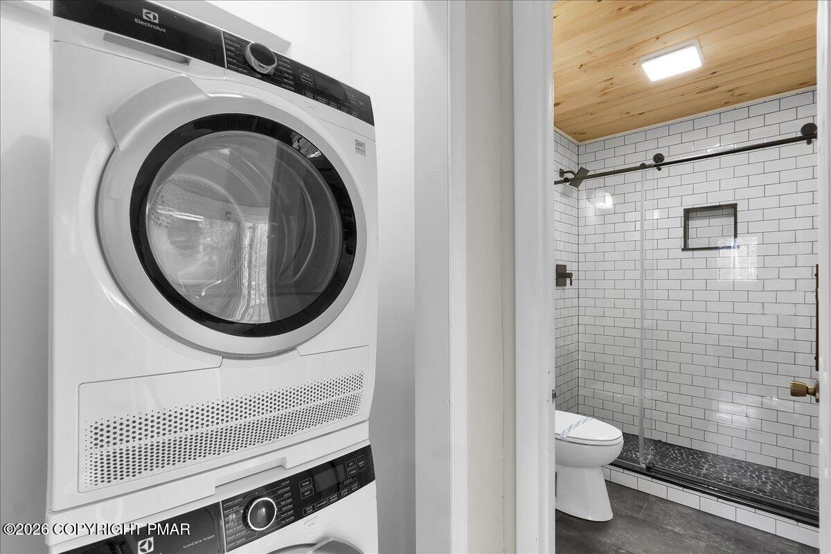 309 Selig Road Pocono Lake, PA 18347 - Photo 15 of 25 a bathroom with a toilet a sink and a shower