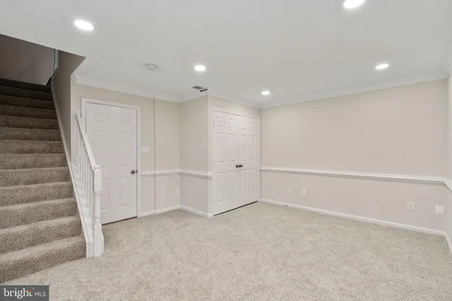 a view of an empty room