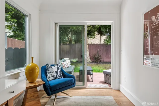 a view of house with outdoor seating space