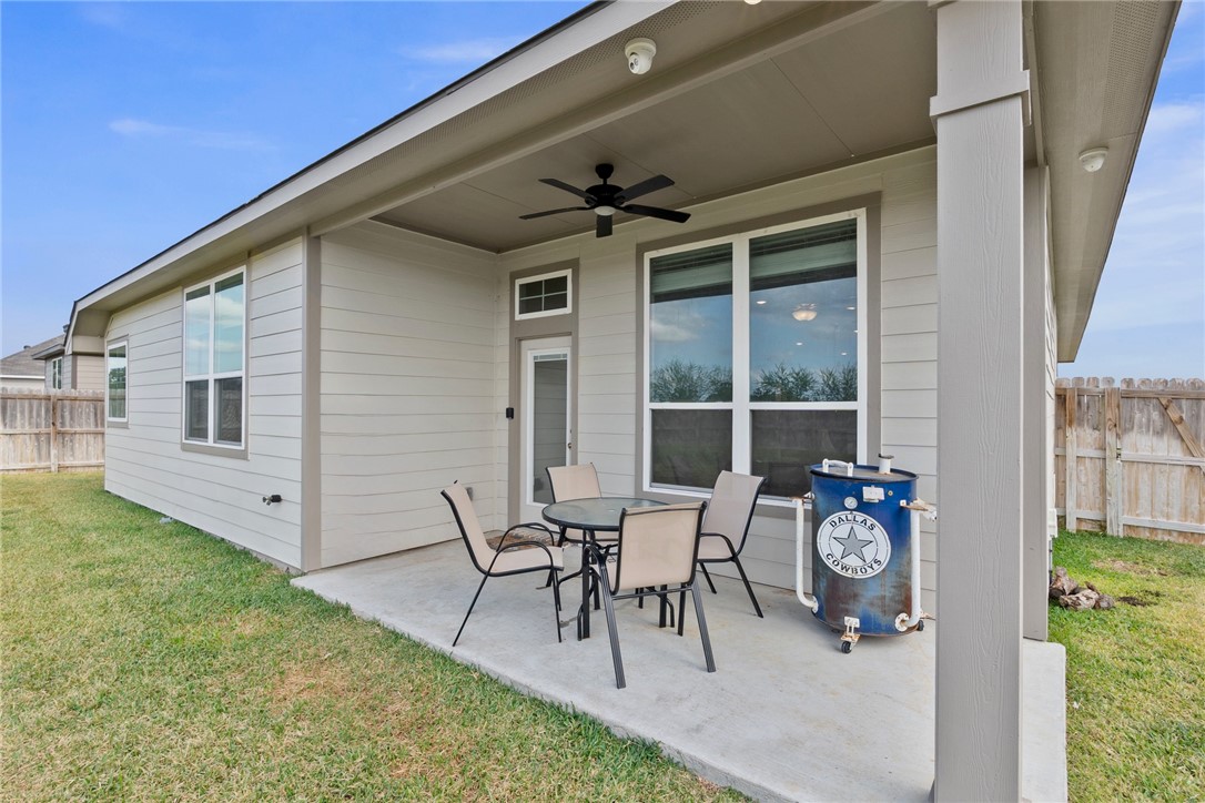 1932 Viva Road Bryan, TX 77807 - Photo 31 of 38 View of covered patio with ceiling fan