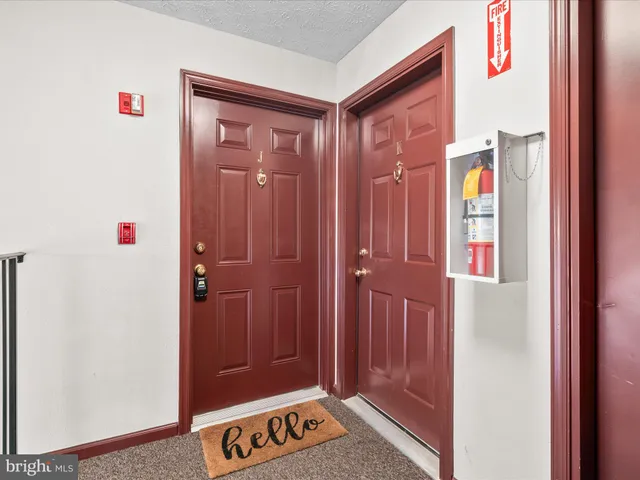 a view of an entryway door