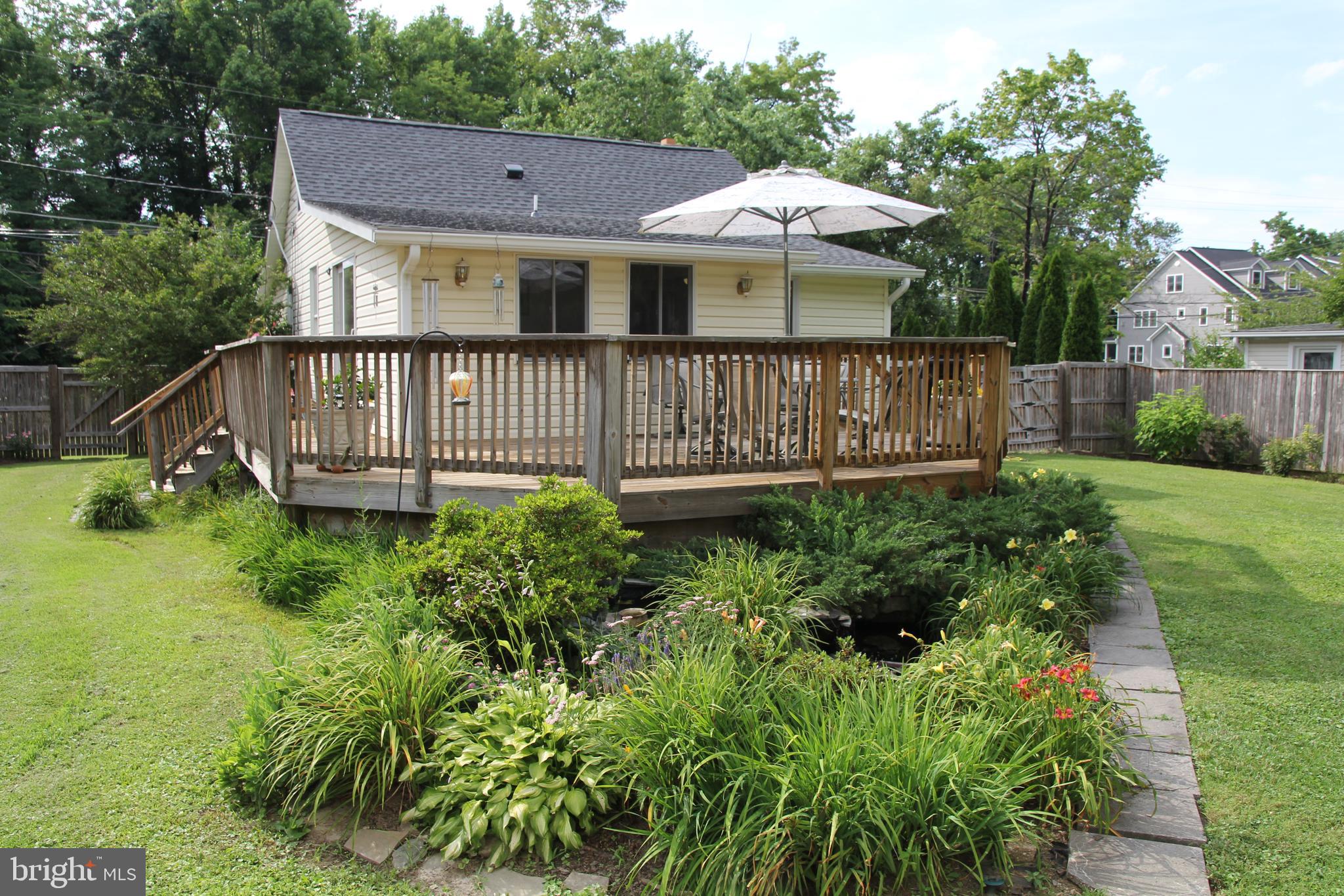 Sit on your deck and sip your morning coffee.